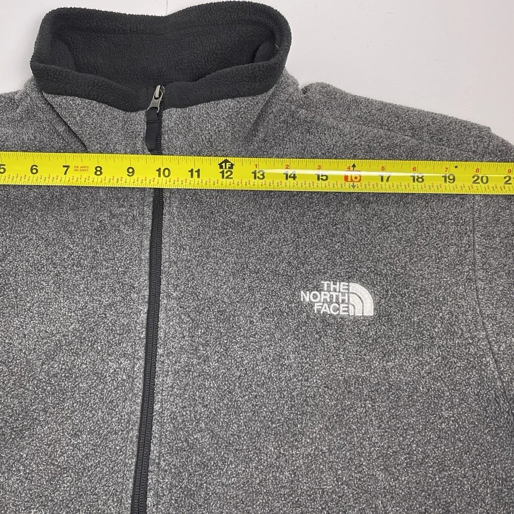 The North Face Mens XL Birch Bowl 1/4 Quarter Zip Sweatshirt Gray Black Heather